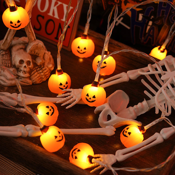 20-Light Pumpkin & Ghost String Light